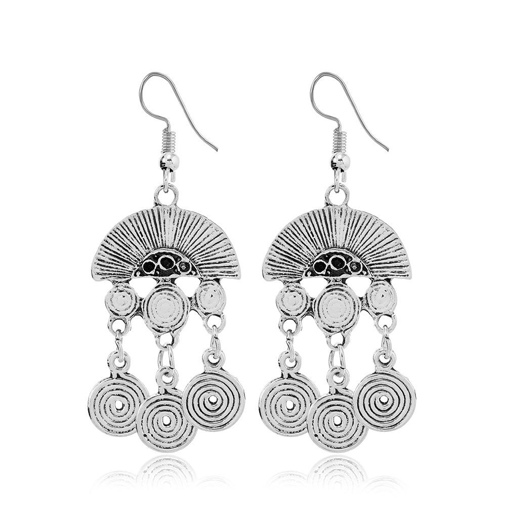 Retro Ethnic Style Fringed Earrings Women'S Long Temperament Versatile Earrings Fashion Personality Exotic Earrings