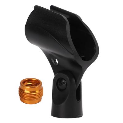 JD-12 Microphone Clip Plastic Adjustable Wireless Microphone Clip Holder With Adapter for Mic Stand