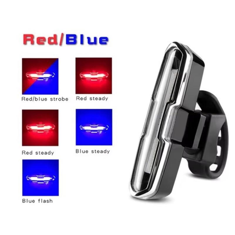 USB Rechargeable Bike Flashlight Lamp Safety Warning Taillight LED Bicycles Watertight Tail Light, Bicycles Rear Light