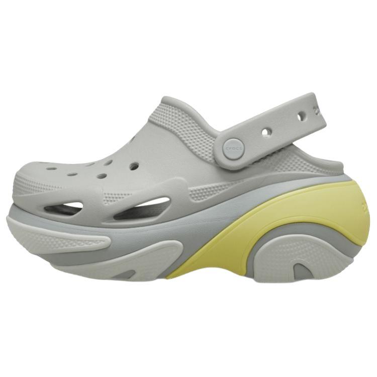 Crocs BUBBLE CRUSH CLOG Stylish & Comfortable Hole Shoes Women's Grey