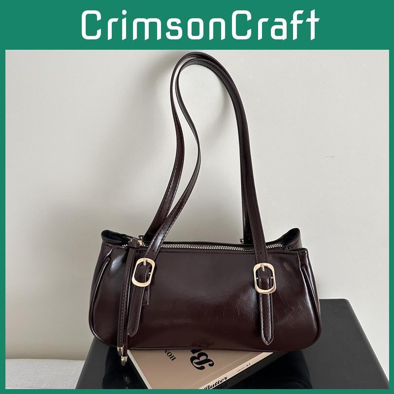 Minimalist Pu Crossbody Bag For Women With Zipper Closure And Dual Shoulder Straps