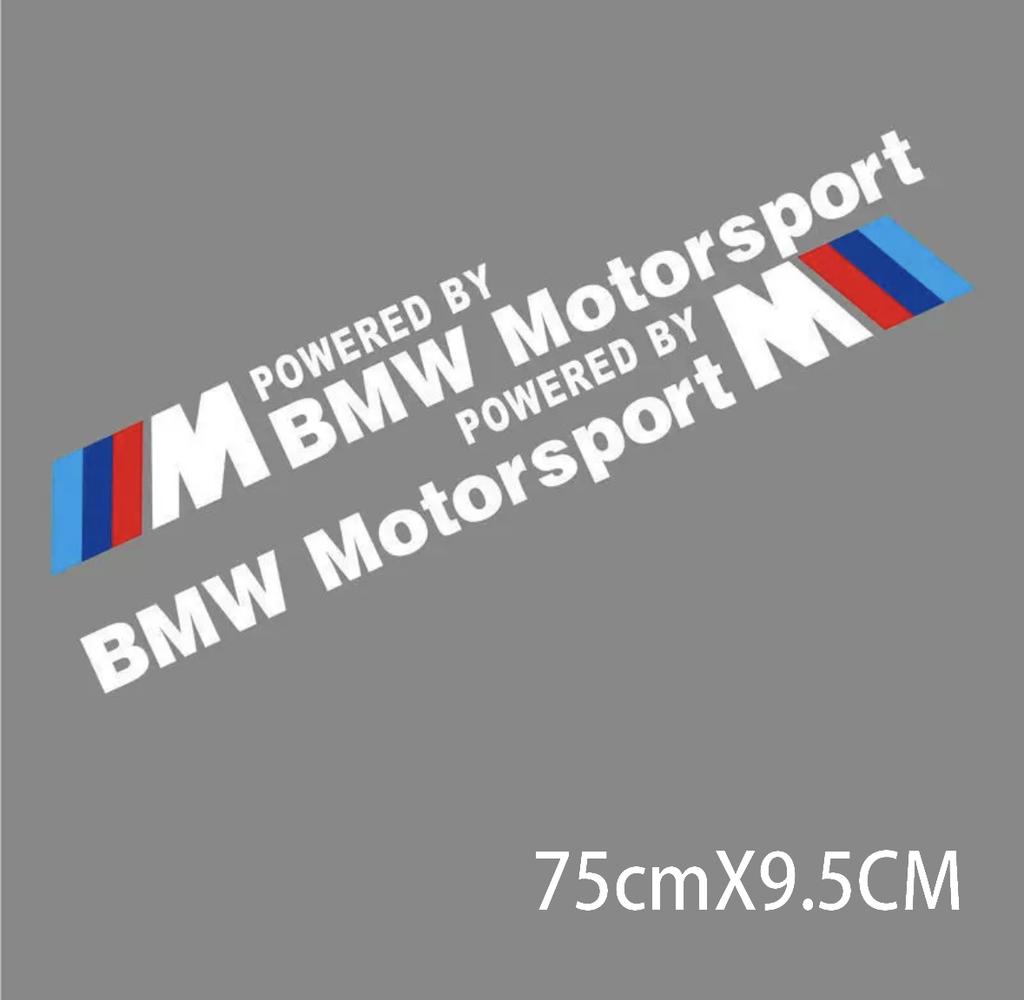 2 Stück Auto Logo Tür Seite Aufkleber Kreative Auto Karosserie Aufkleber Wasserdicht Dekor Aufkleber Für BMW M power X1 X3 X5 X6 M5 E90 E39 E46