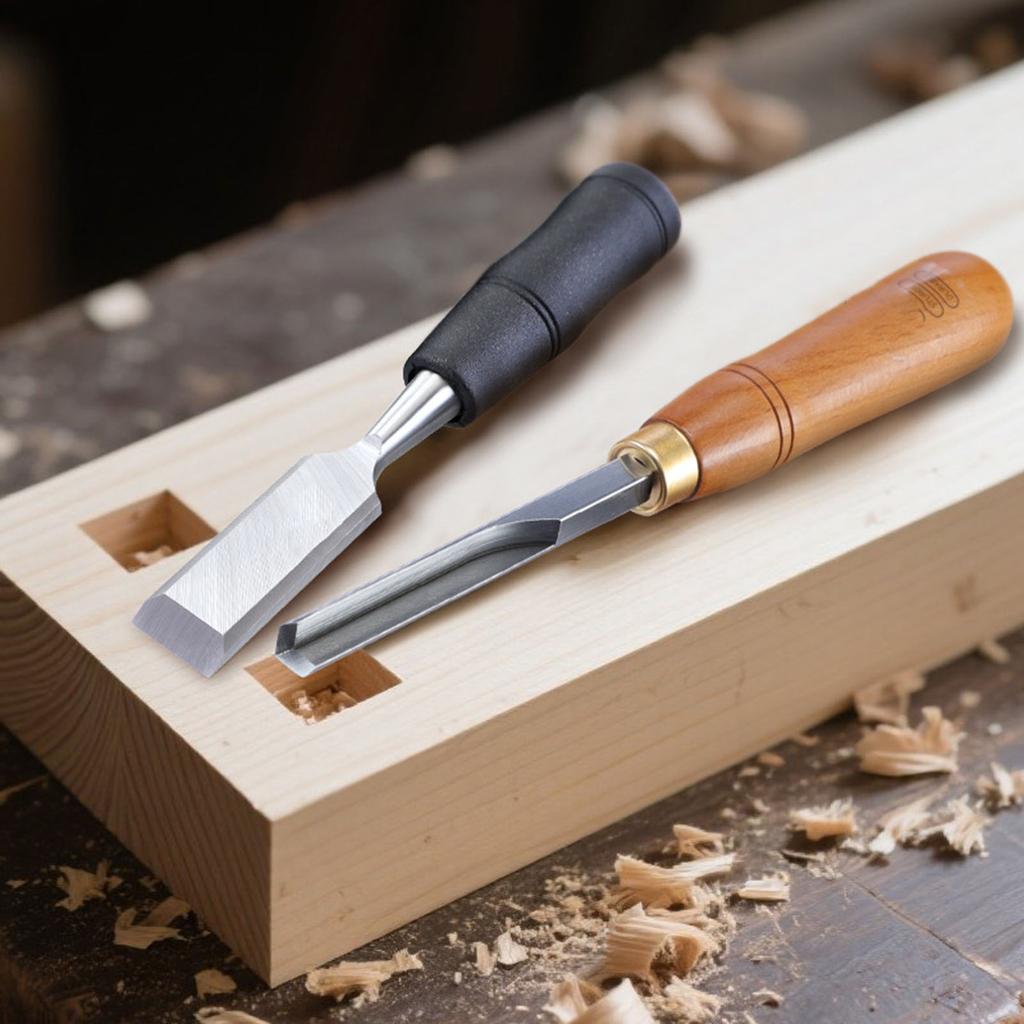 Woodworking Chisel Set Right Angle Corner Chisel and Metal Strike   Flat Chisel for Wood Stone Carving