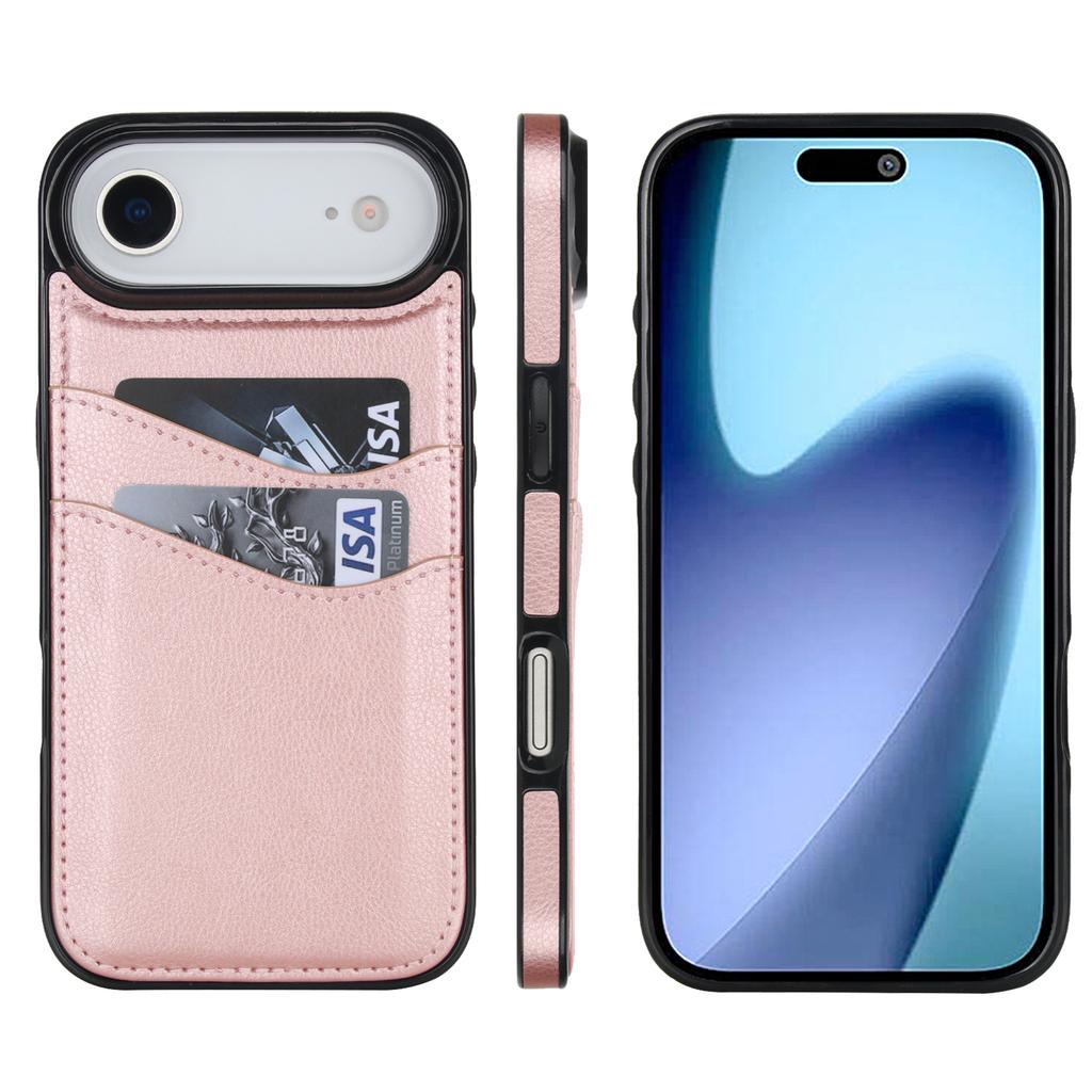 Luksusowe pionowe etui na telefon z miejscem na karty do iPhone 17 Pro Max 16 Plus 15 14 13 12 11 Odporne na wstrząsy Osłona chroniąca ekran i aparat