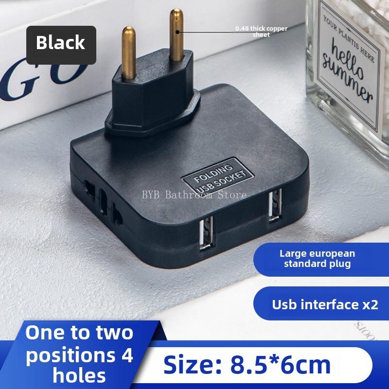Rotate Plug Eu Converter One In Three 180 Degree Extension Multi plug Mini Slim Wireless Outlet Adapter Light Convenient