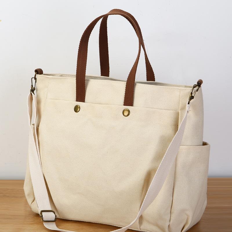 

Original Thickened Canvas Bag, Crossbody Tote Bag, Simple and Versatile, Casual and Artistic, Student Commuting Handbag Bag, Women s Bag standard