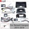 Рамка для автомагнітоли For Renault Kangoo 2007-2018 9-дюймова 2DIN Панель стереосистеми 16-контактний джгут дротів Кабель живлення аудіо Canbus