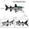 Oenux Animali Marini Modello Action Figures Pesci Oceanici Pesce Vela Persico Cernia Salmone Figurine per Acquario Giocattolo Educativo in PVC per Bambini