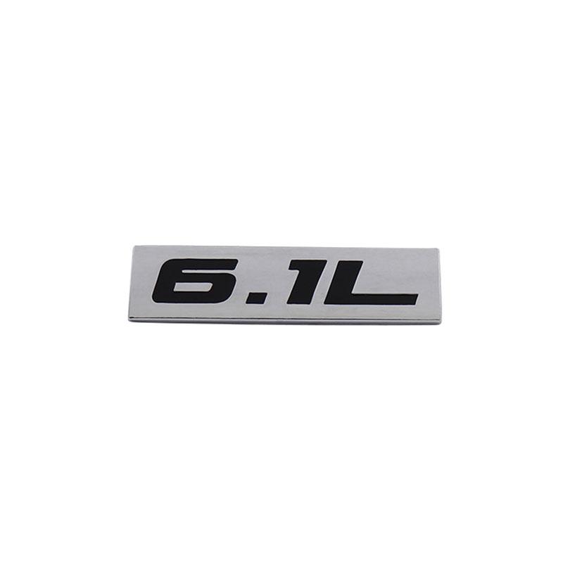 Premium 6.1L 6.1 L for Universal car Engine Hood Fender trunk Tail Rear Bonnet Nameplate Decal Emblem Badge Sticker