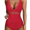 2024 European & American Sexy Transparent One-Piece Backless Swimsuit