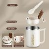 Leeseph Coffee Mug With Handle and Sealing Lid and Spoon, Stainless Steel Coffee Travel Mug Double Wall Leak Proof Cup