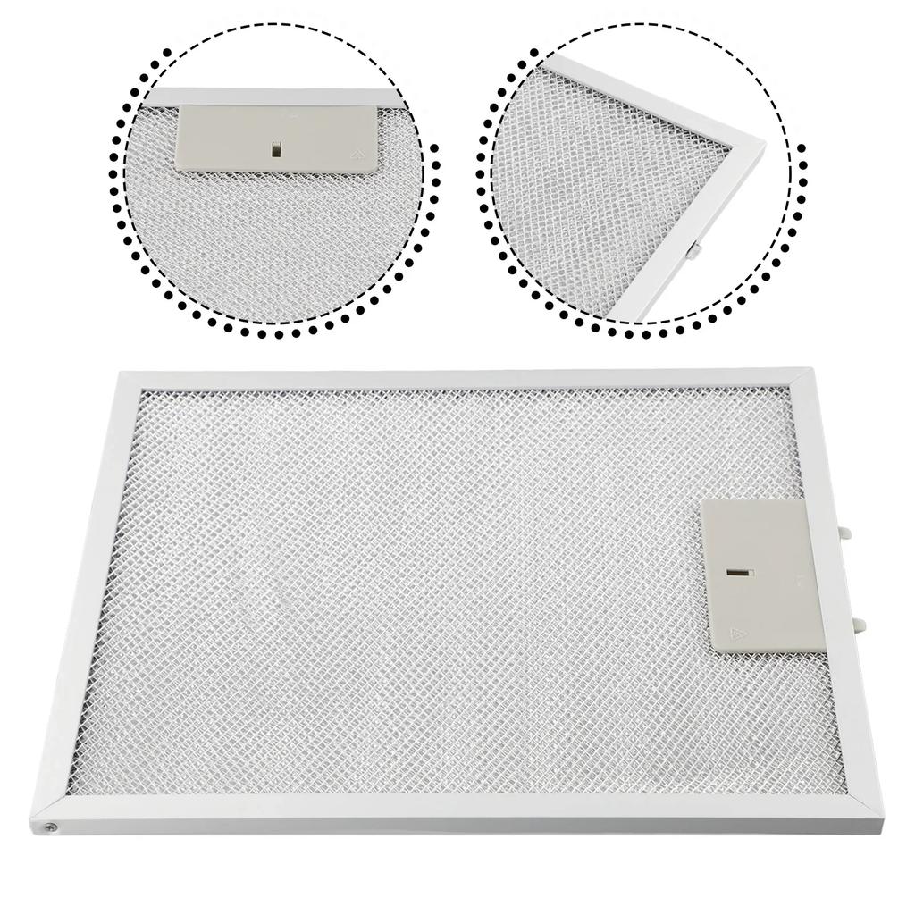 Metal Mesh Range Hood Filter 300 X 252 X 9mm For Cooker Hood Ventilation System With 5 Layer Aluminized Grease Filter