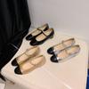 Anti-slip Leather Thick-soled Women's High-heeled Shoes