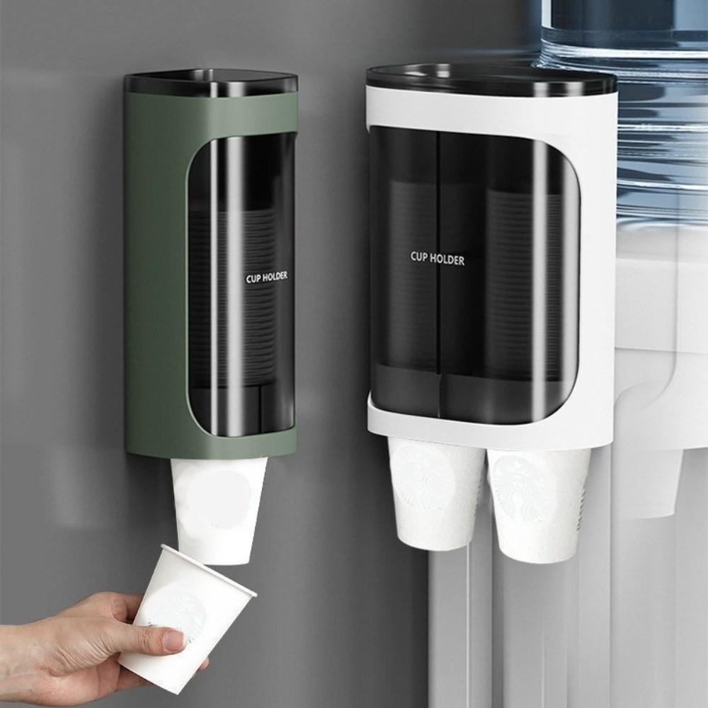 Space-Saving Wall-Mounted Cup Holder Water Resistant Disposable Cup Holder Cup Taker  Office Use
