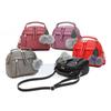 Women Small Pompon Leaf PU Leather Messenger Bags Shoulder Bag Leather Handbags Bag