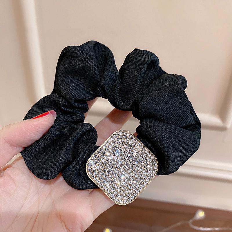 Buy Korea Rhinestone Hair Rope Ins Tie Hair Rubber Band Women Temperament Elastic Hair Band