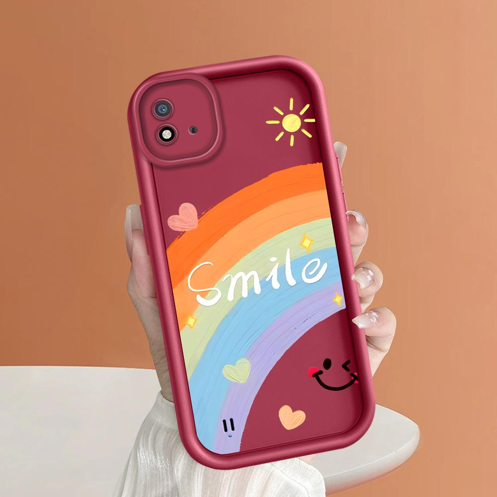 Weiches Silikon-Quadratleiter-Druckmuster-Telefongehäuse Vollständige Abdeckungskamera Stoßfestes Schutzgummigehäuse für OPPO Realme