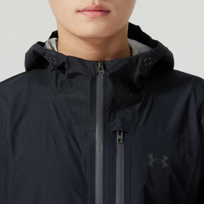 Under Armour Stormproof Comfortable Hooded Zipper Training Multi-Pocket Jacket Men Jackets Black 1385271-001