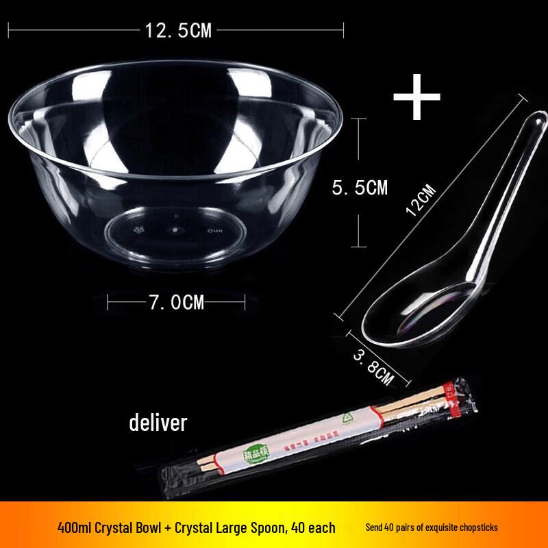Clear Hard Plastic Disposable Bowls