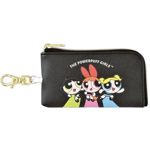 Powerpuff Girls Pass Case with Key Case, Black