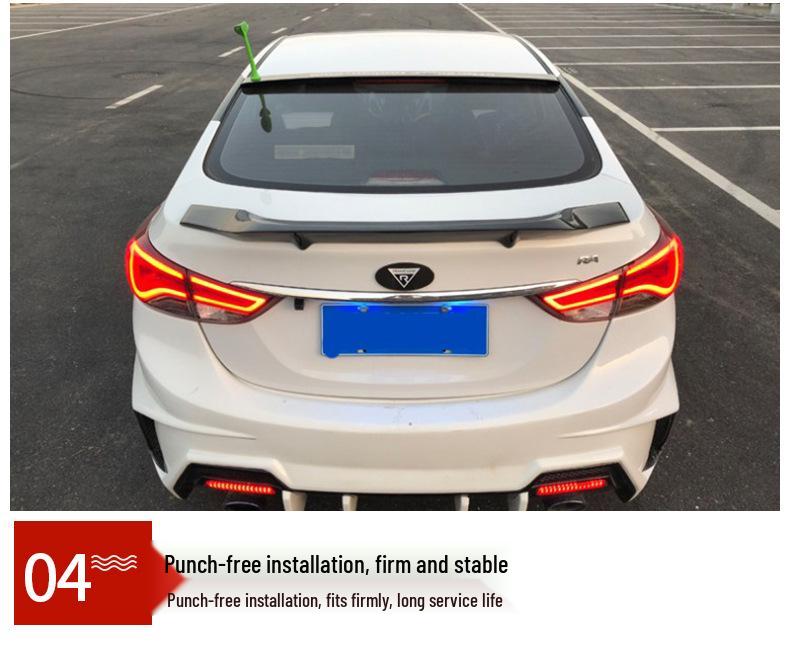 Hyundai Elantra 2012-2018 Rear Wing Sports Spoiler (No-Drill Installation)