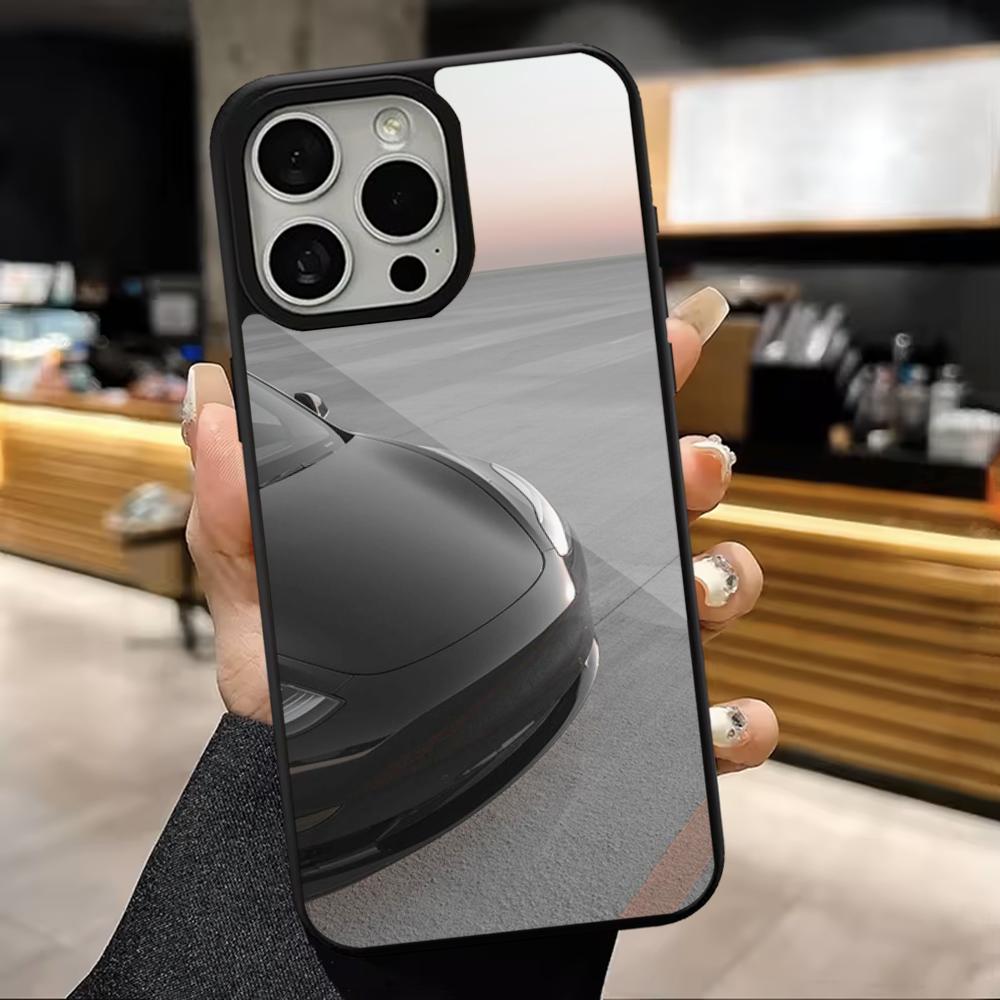 Sports T-Teslaes Car Phone Case For iPhone 16,15,14,13,12,11,Pro,Max,Plus,Mini,Magsafe,Magnetic Wireless Charging Case