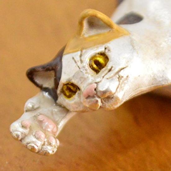 Palnart Poc Obi-dome (kimono sash clip) Mischievous Calico Cat Obi-dome (kimono sash clip) SUU Cat Realistic Cute
