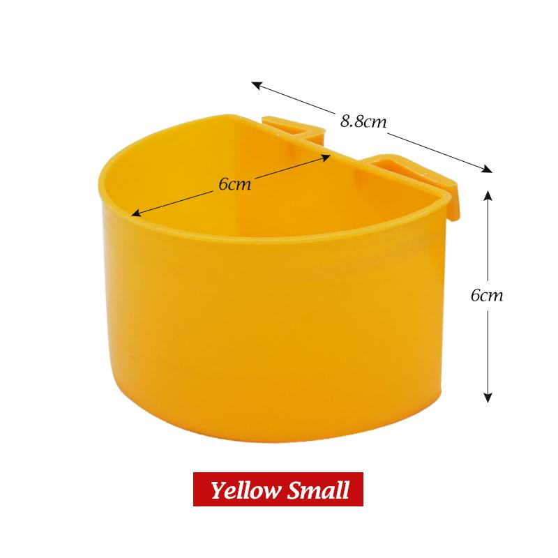 5Pz Tazza di Plastica Mangiatoia per Uccelli Domestici Ciotola Cibo Acqua Pappagallo Ciotola Alimentazione a Sospensione Mangiatoia a Canale Tazza Anti-schizzi Mangiatoia Gabbia Piccioni Forniture
