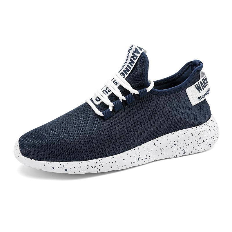 Spring and Summer New Men's Casual Sports Shoes Lightweight Fashion Soft Sole Versatile Fly-woven Running Shoes Men's Shoes