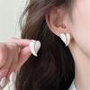 2023 New Fashion Trend Unique Design Elegant and Exquisite White Love Earrings For Women Jewelry Wedding Party Premium Gift