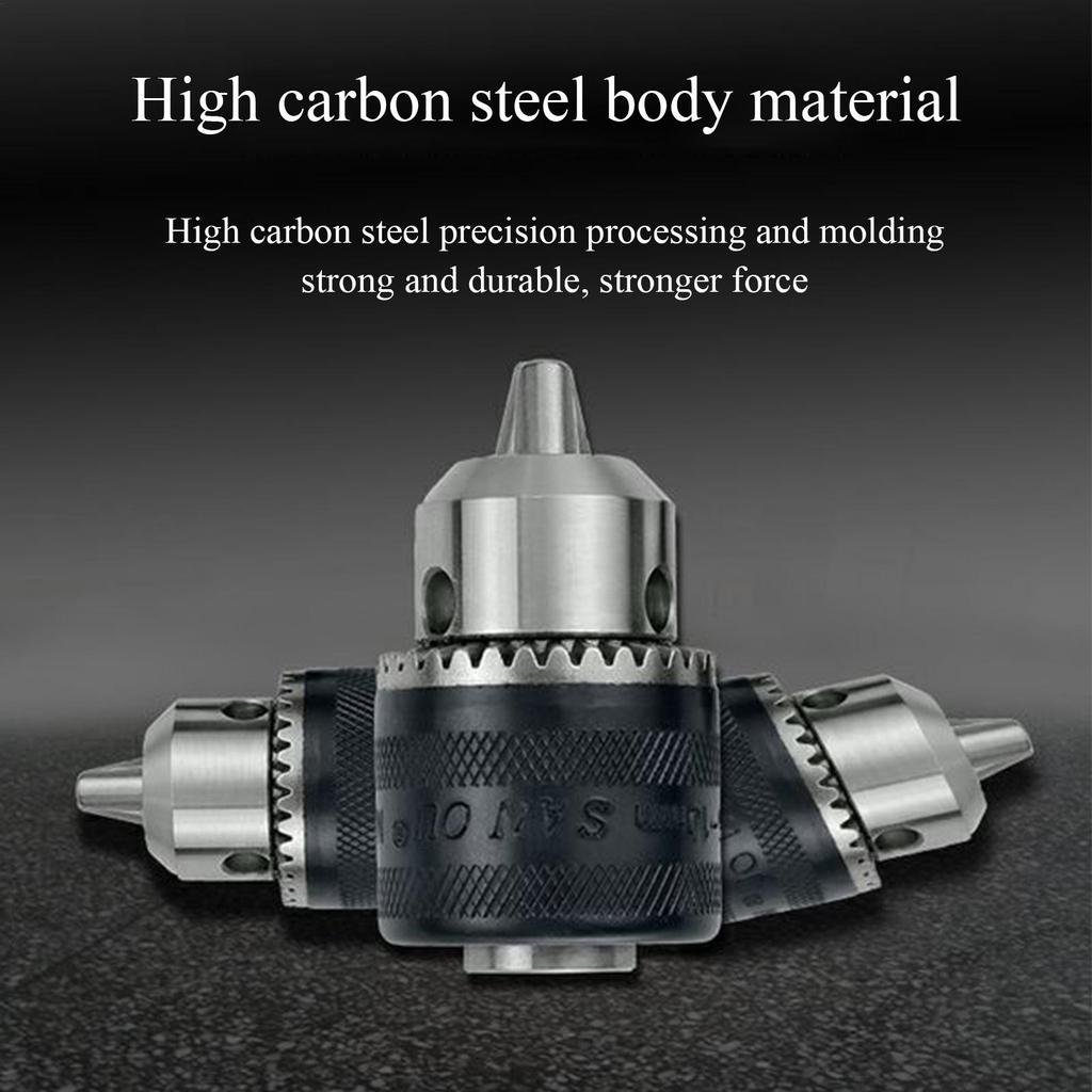 Electric Drill Chuck Electric Drill Adapter Conversion Head Three-Claw Design Woodworking Tool Accessories for 100-Type Angle