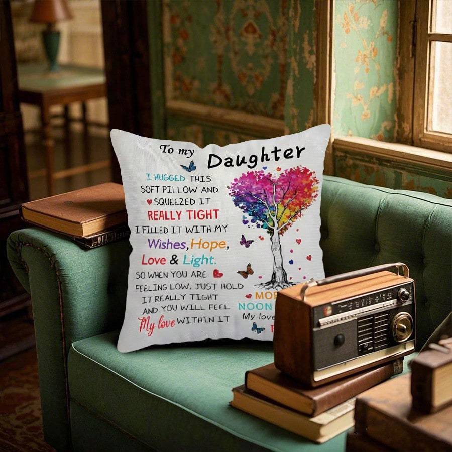 1 Pillowcase Gift, Mother And Daughter Gift, Mother'S Day-Machine Washable, Contemporary Style All Season Comfortable Pillow