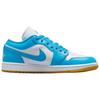 Air Jordan 1 Low Dark Powder Blue Gum Women Sneakers White Gum-Light-Brown DC0774-104
