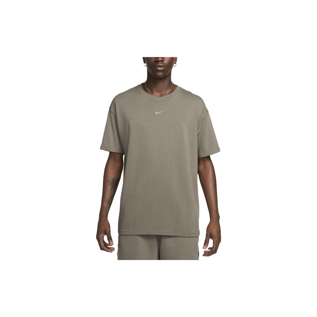 Nike X Nocta Big Body CS Letter Comfort Short Sleeve T-Shirt Unisex Tops Olive-Gray Moon-Fossil FN7663-040