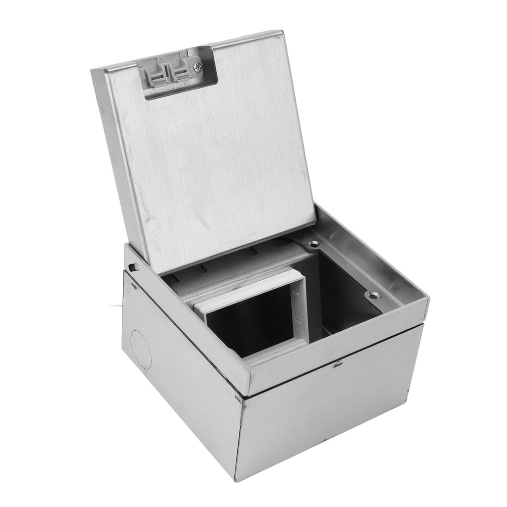 Recessed Floor Outlet Stainless Steel IP44 Waterproof Floor Receptacle Kit for Home Improvement