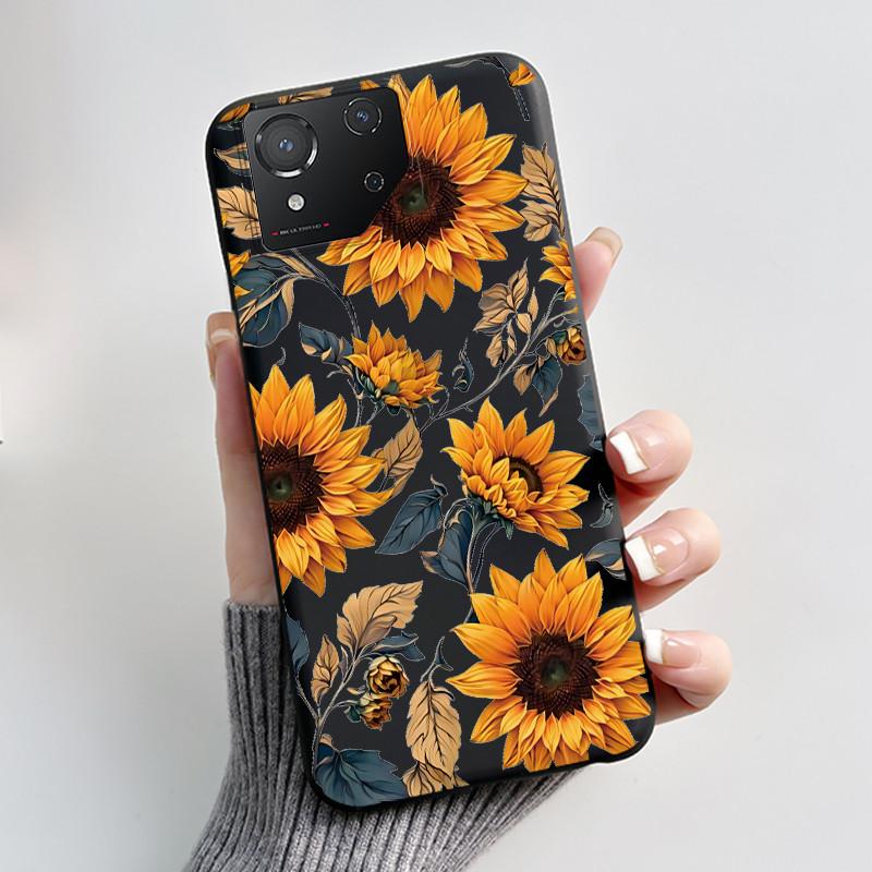 Casing For Asus ROG Phone 8 Phone8 ROG8 Pro Case Luxury Dragon Cute Cool Boys Girls Slim Black Matte Soft TPU Back Protect Cover