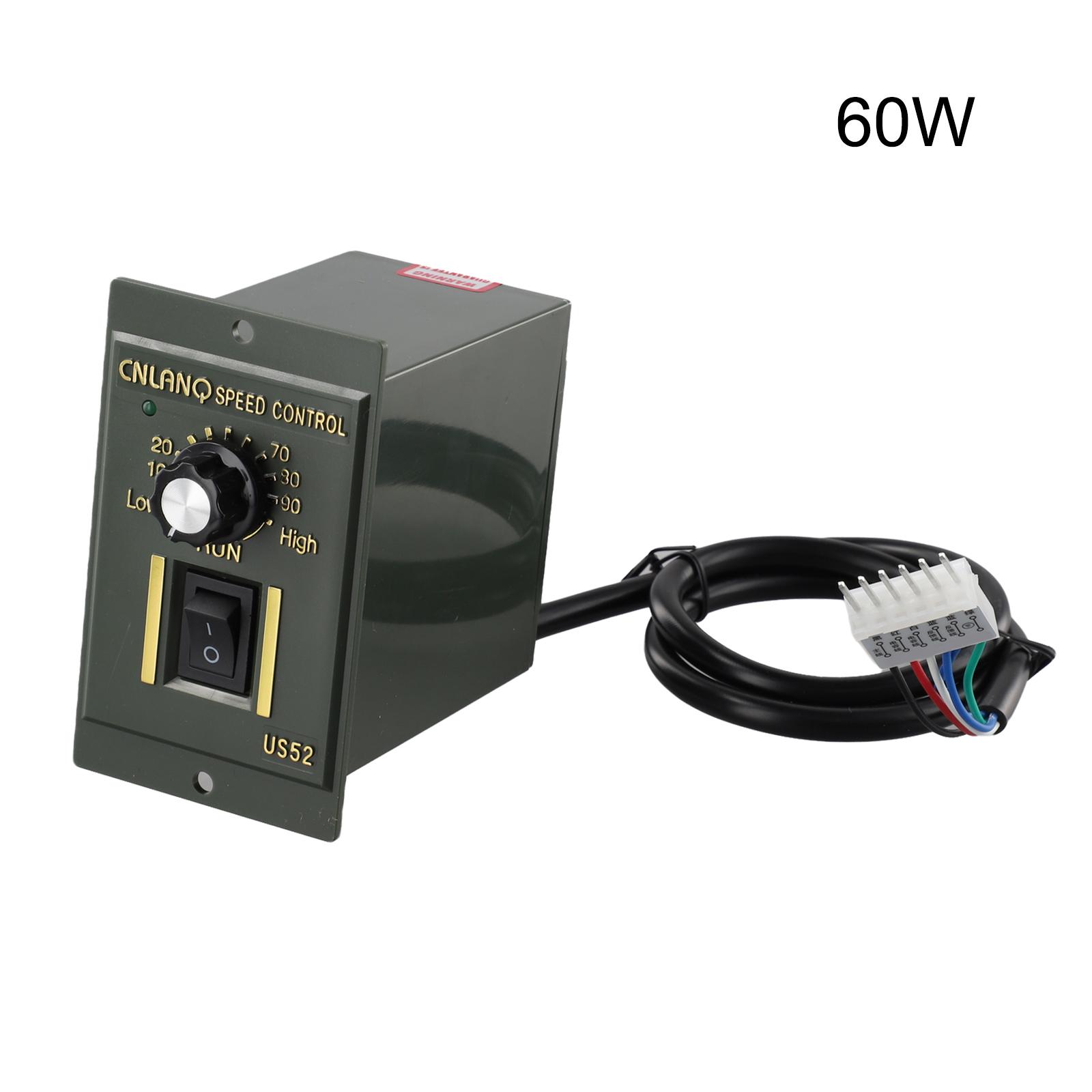 

Регулятор швидкості US-52 400 Вт 120 Вт 60 Вт AC220V Регулятор швидкості двигуна Пристрій керування точним регулюванням швидкості двигуна