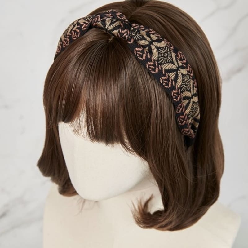 MAIA Sun Jacquard Hairband - Brown