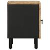 Nightstand Black 40x33.5x46 cm Rough Mango Wood