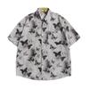 Tide Brand Summer Antique Butterfly Full-page Printed Shirt Short-sleeved Men's and Women's Half-sleeved Shirt