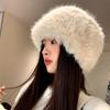 Plush Hat Women's Winter Plus Velvet Thickened Baotou Hat Ear Protection Basin Hat Japanese Style Warm and Cold Proof Hat