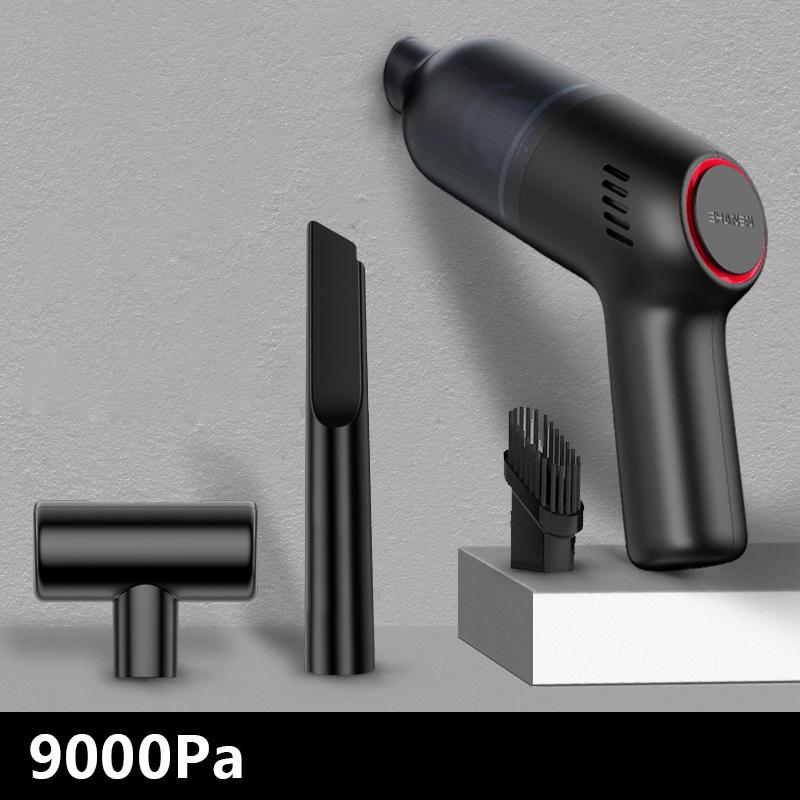 

Беспроводной автомобильный пылесос Беспроводной ручной автоматический пылесос для дома и автомобиля двойного назначения Мини-пылесос со встроенным аккумулятором 9000Pa чёрный