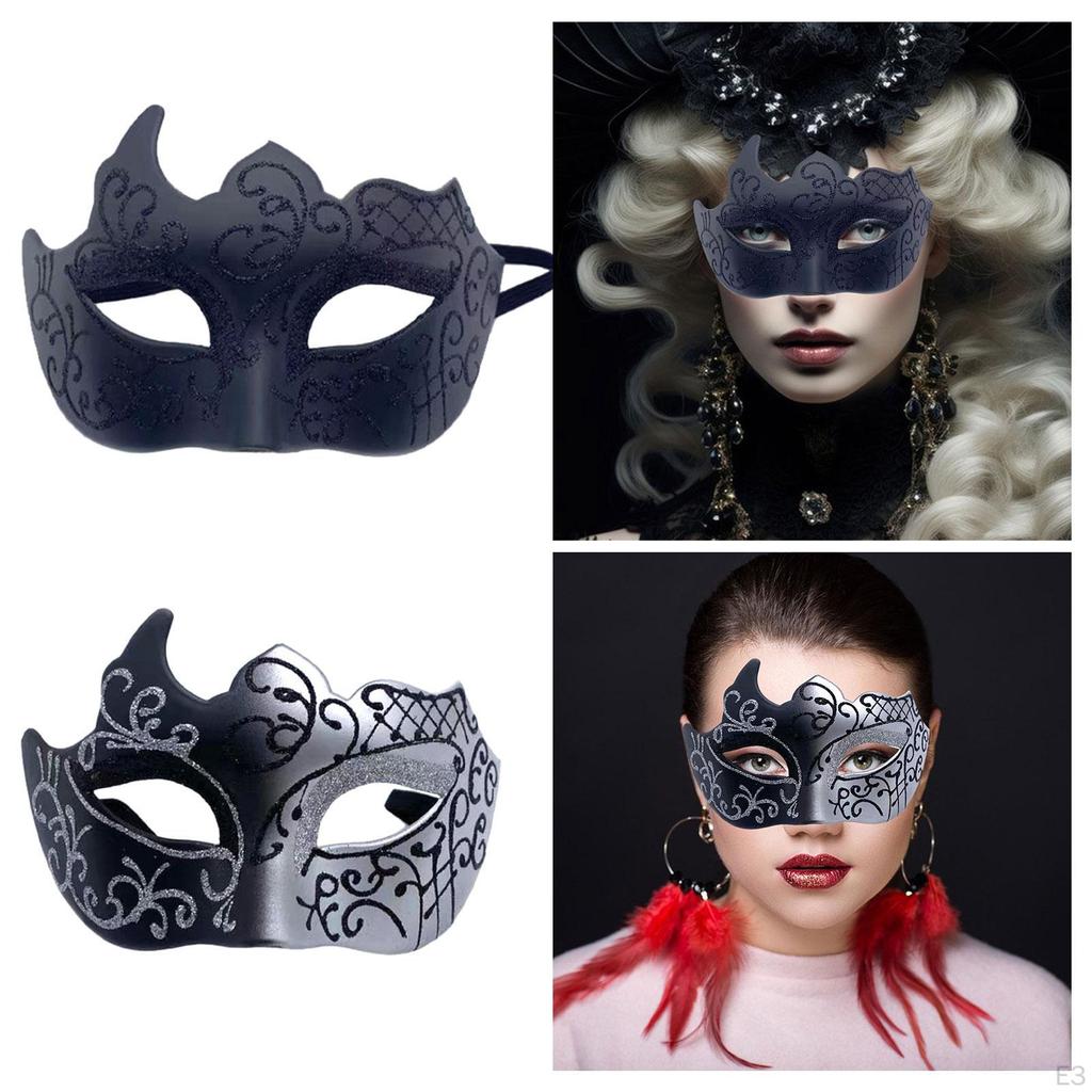 Half Face Mask Masquerade Cosplay Novelty Comfortable Decorative Props Mardi Gras for