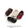 Soft Sole Toddler Girls Princess Shoes 1 Old Baby First Walkers 2026 Low Cut Mary Janes In Beige Black Brown Red