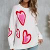 Winter Women's Sweater Pullover Long Sleeve Valentine's Day Love Peach Plus Size Sweater Knitwear