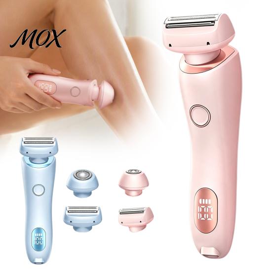 Bikini Trimmer with LED Display Women Electric Shaver 2 Heads, Razor Hair Removal Epilator Display, for Face Eyebrow Body Underarms Legs