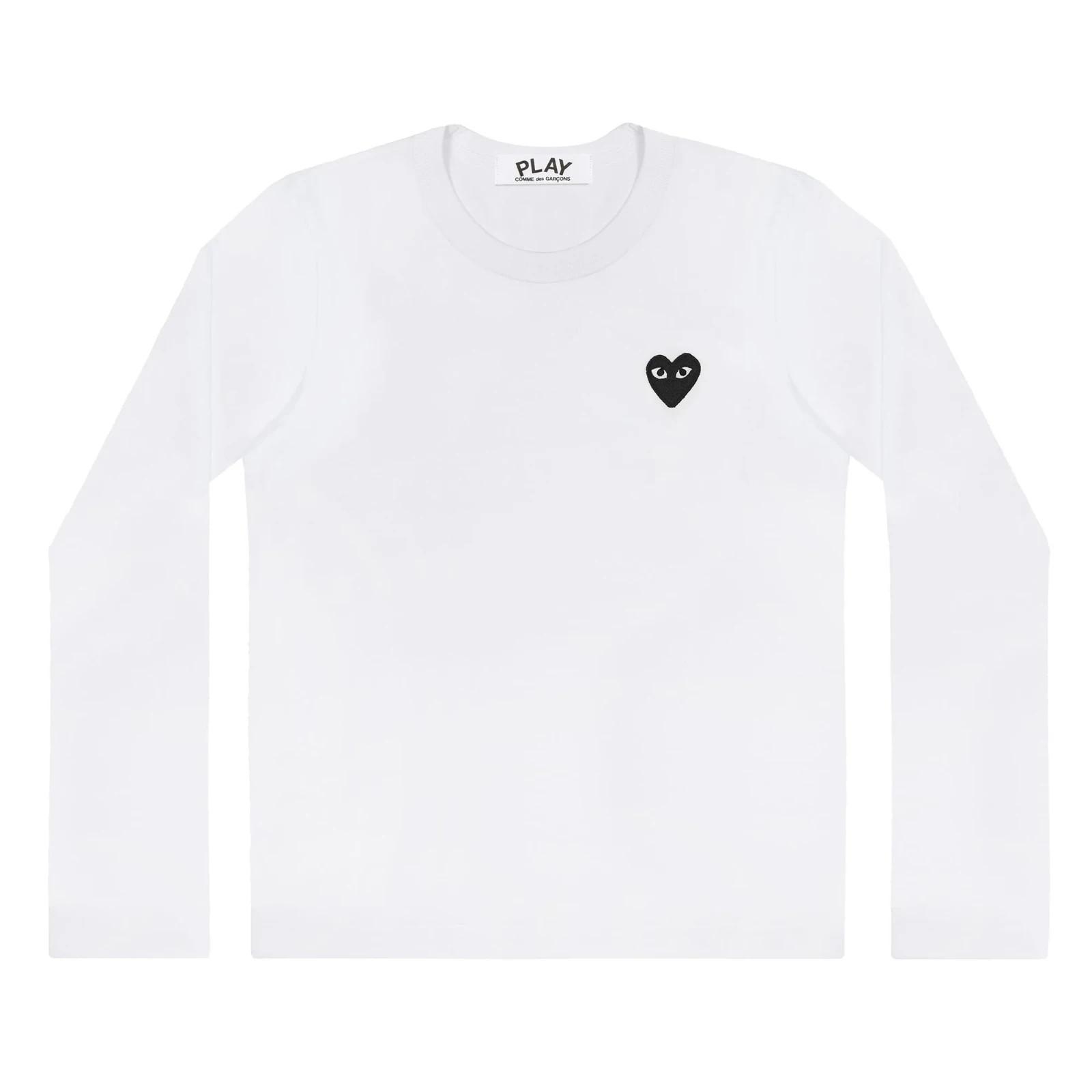 COMME des GARCONS PLAY CDG Unisex Long Sleeve T-Shirt AX-T120-051 White XXL