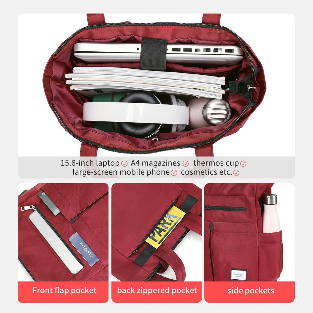 Tigernu New Women Tote Backpack Multiway For Girls School Bag Handbags Female Laptop Backpack Large Capacity Convertible Mochila