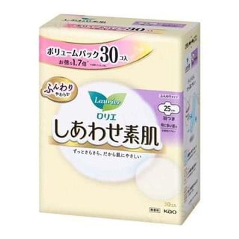 Kao - Laurier F Happy Bare Skin For Especially Heavy Daytime With Wings 25cm 30 pcs