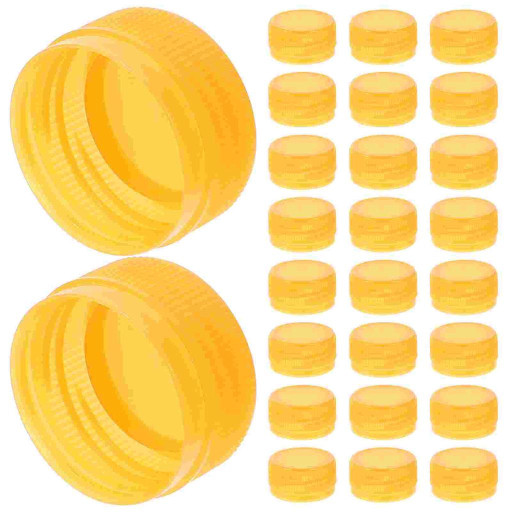 100 Pcs Bottle Cap Plastic Lids for Water Caps Colorful Accessories Pp Child Sealing